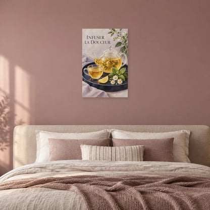 Affiche Tisane - Infuser la douceur dans une chambre - Art Virtuoso