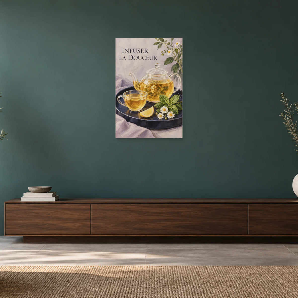 Affiche Tisane - Infuser la douceur dans un salon - Art Virtuoso