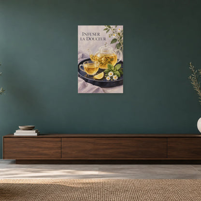 Affiche Tisane - Infuser la douceur dans un salon - Art Virtuoso