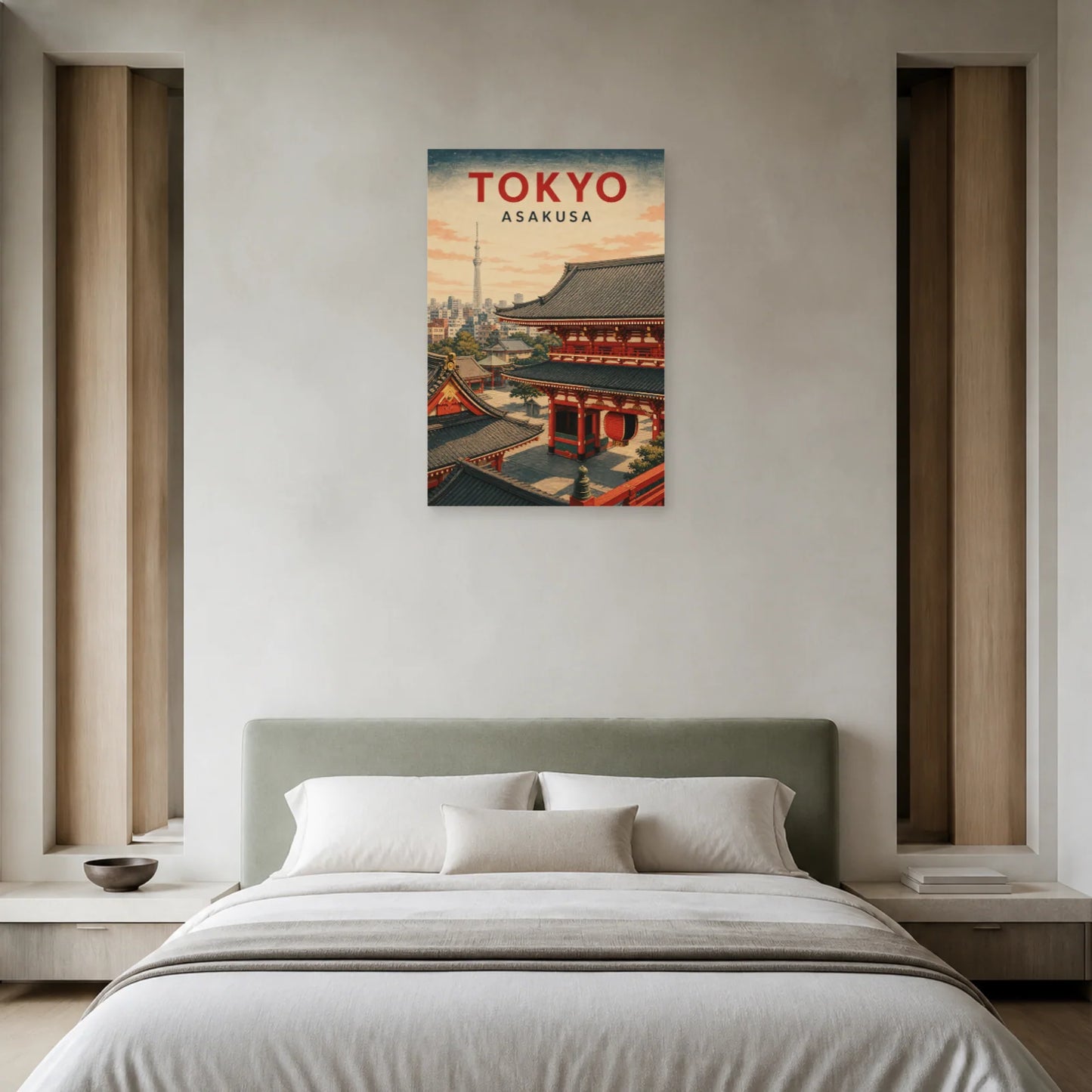 Affiche Tokyo – Asakusa dans une chambre - Art Virtuoso