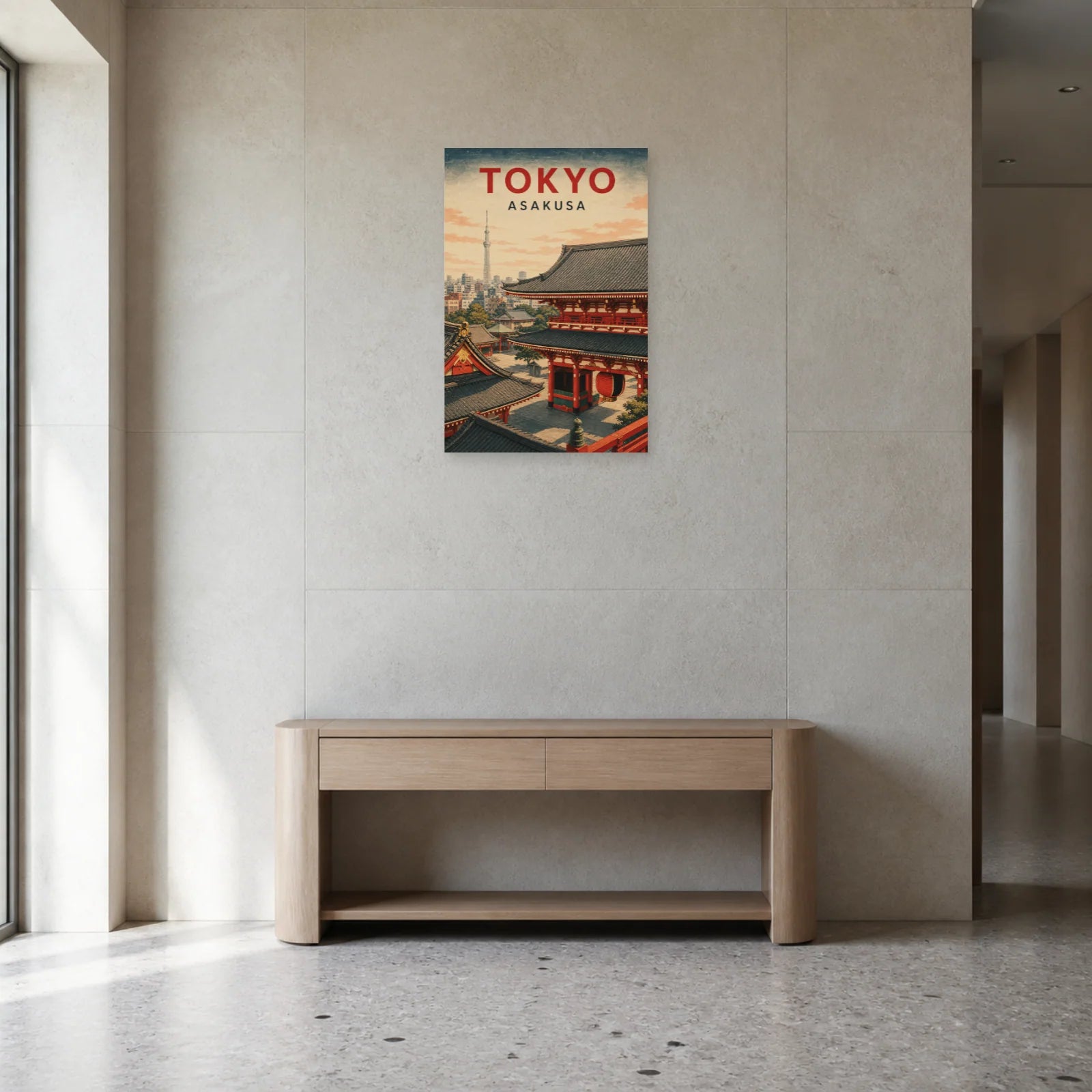 Affiche Tokyo – Asakusa dans une entrée ou un couloir - Art Virtuoso