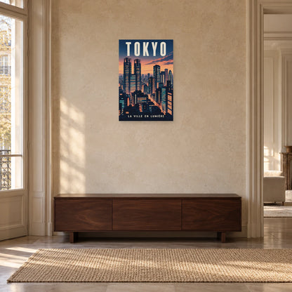 Affiche Tokyo - Shinjuku au crépuscule dans une entrée ou un couloir - Art Virtuoso
