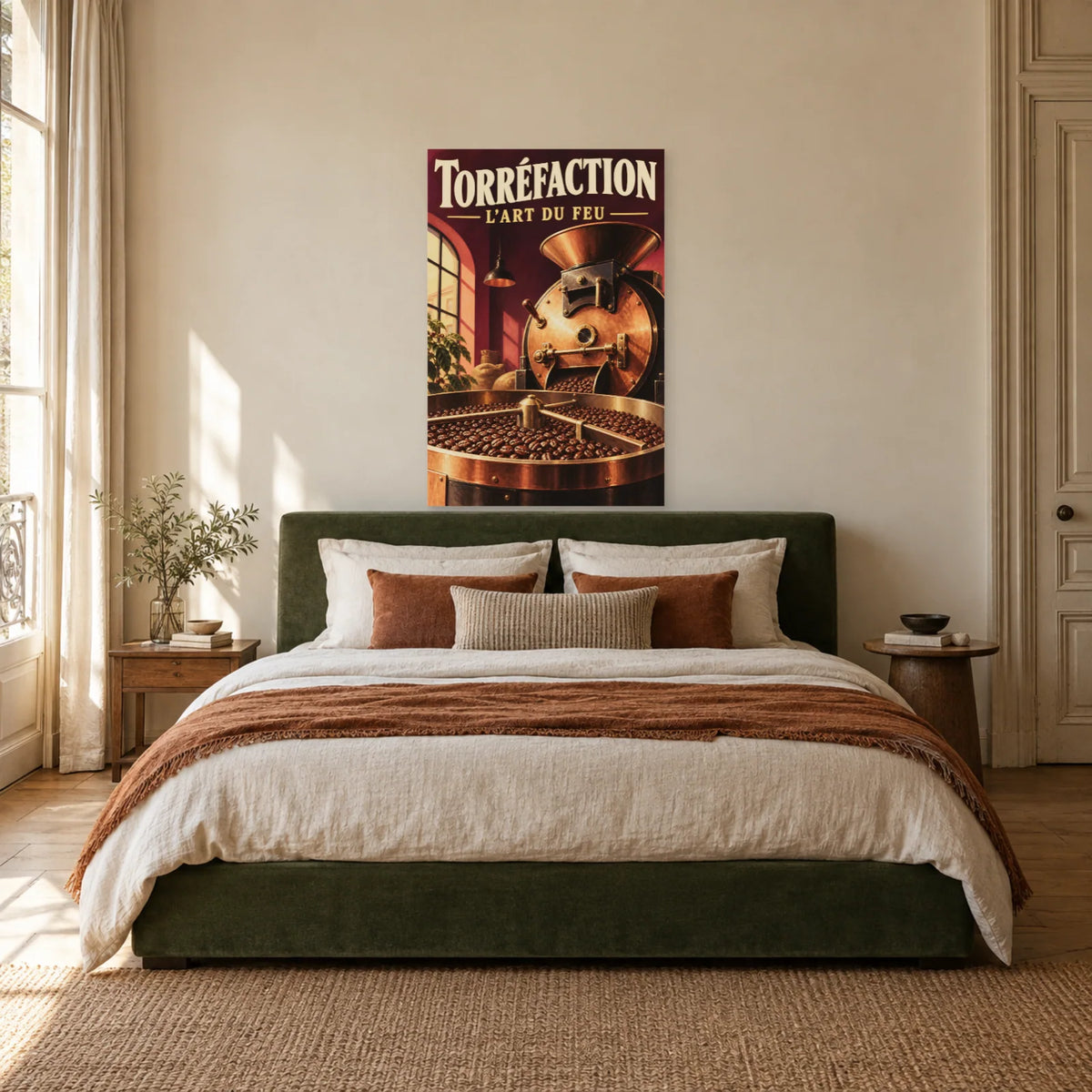 Affiche Torréfaction - L'art du feu dans une chambre - Art Virtuoso