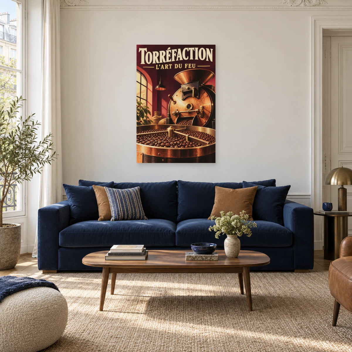 Affiche Torréfaction - L'art du feu dans un salon - Art Virtuoso