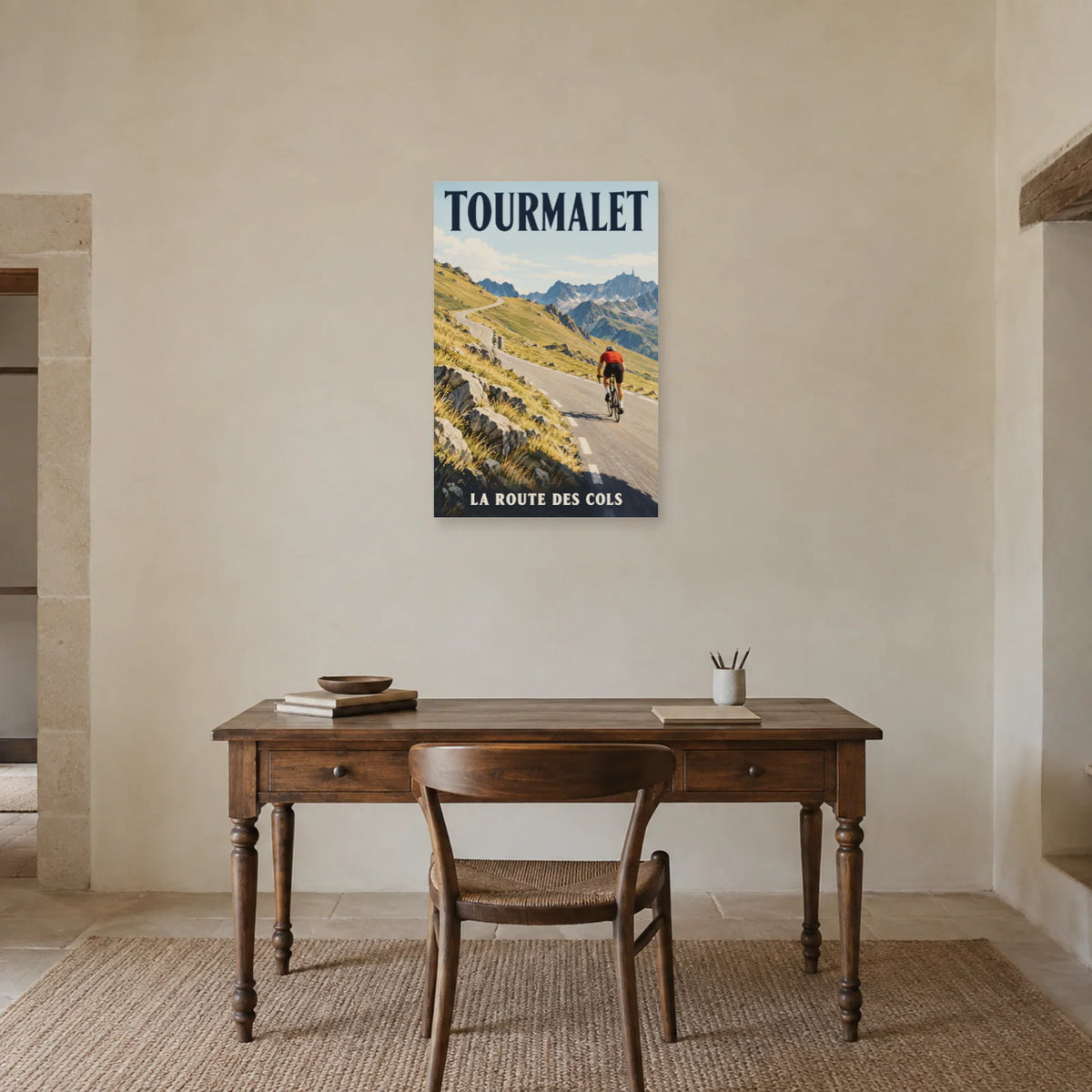 Affiche Tourmalet - Route des cols dans un bureau - Art Virtuoso