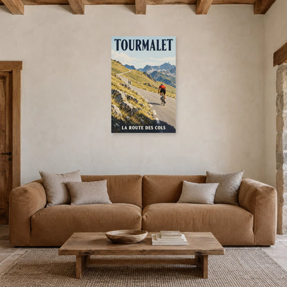 Affiche Tourmalet - Route des cols dans un salon - Art Virtuoso