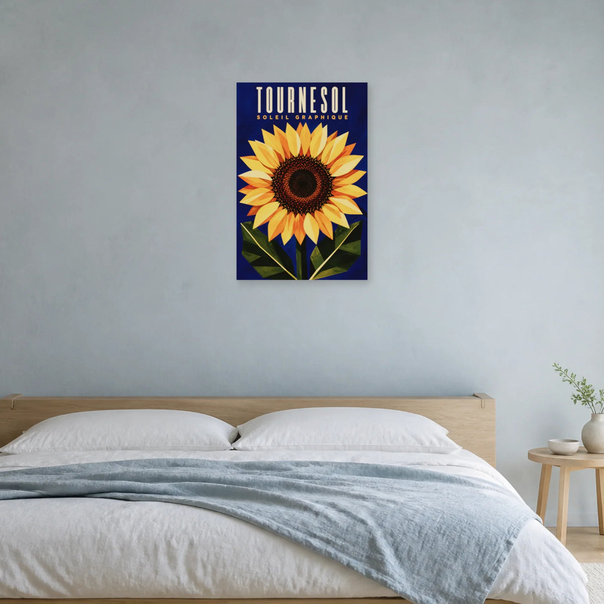 Affiche Tournesol – Soleil Graphique dans une chambre - Art Virtuoso