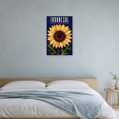 Affiche Tournesol – Soleil Graphique dans une chambre - Art Virtuoso