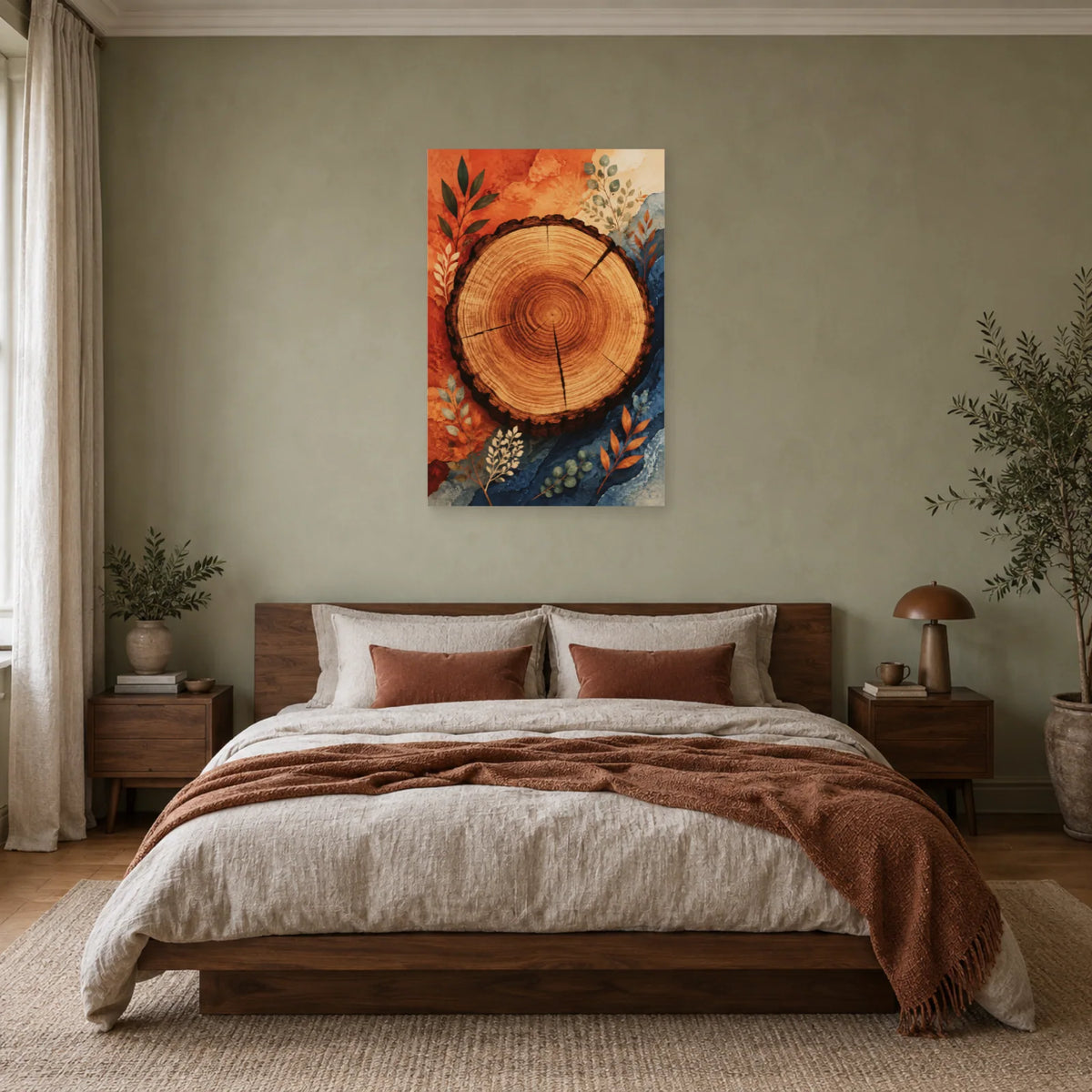 Affiche Tronc coupé – Mémoire de la terre dans une chambre - Art Virtuoso