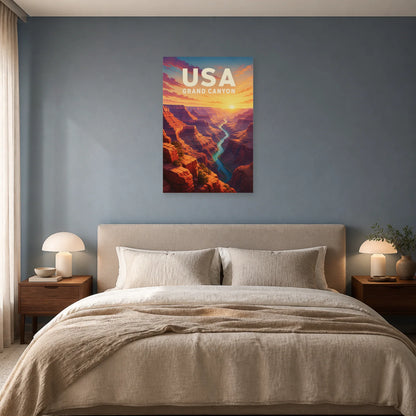 Affiche USA – Grand Canyon dans une chambre - Art Virtuoso