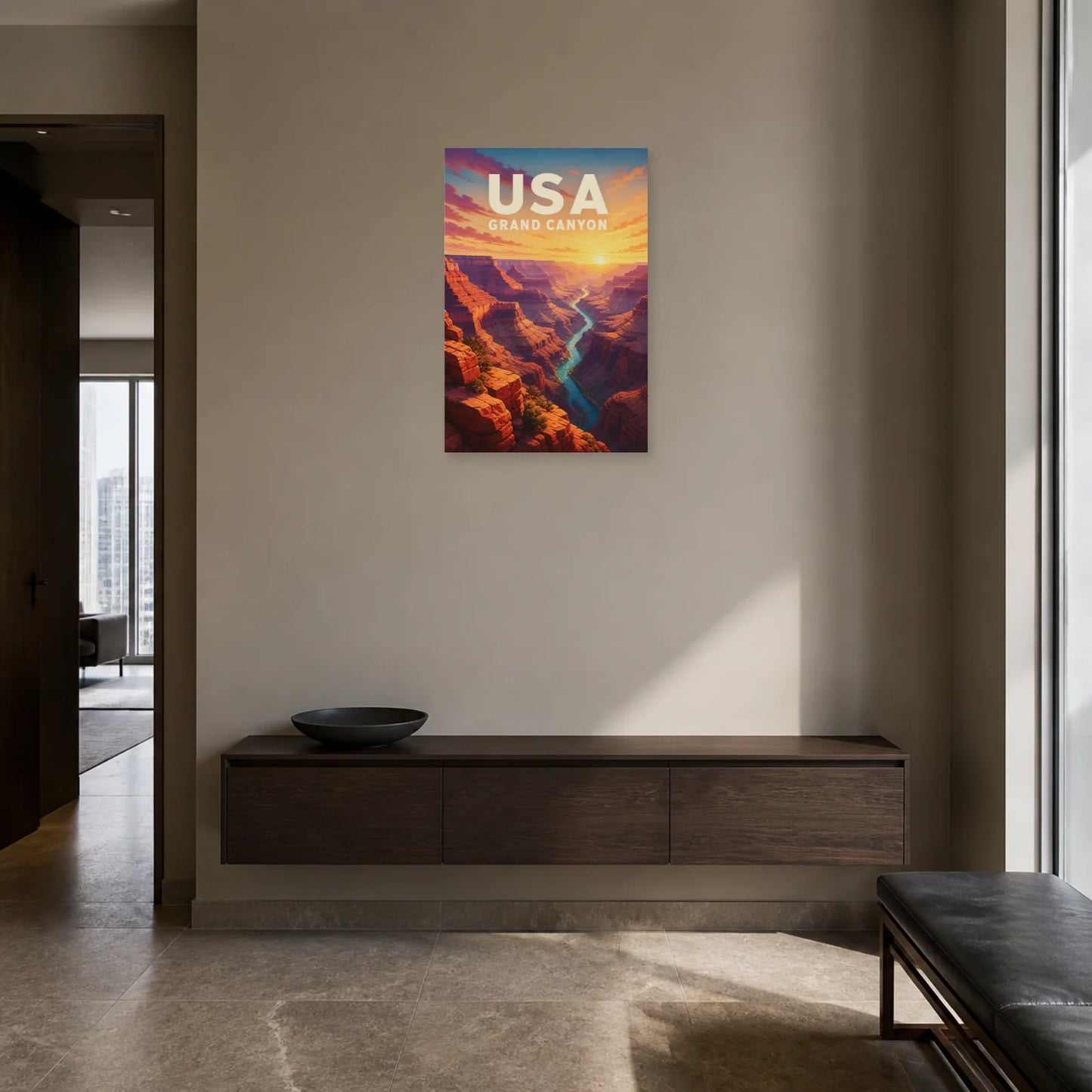 Affiche USA – Grand Canyon dans une entrée ou un couloir - Art Virtuoso