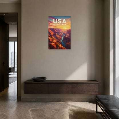 Affiche USA – Grand Canyon dans une entrée ou un couloir - Art Virtuoso