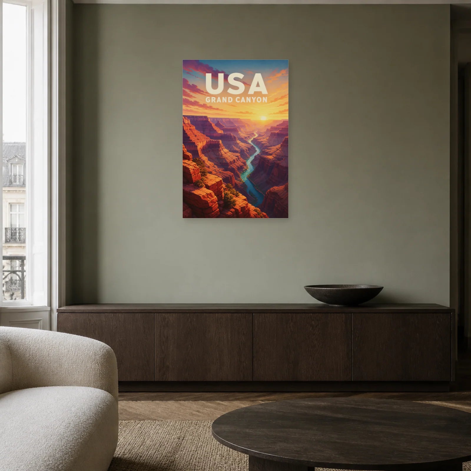 Affiche USA – Grand Canyon dans un salon - Art Virtuoso
