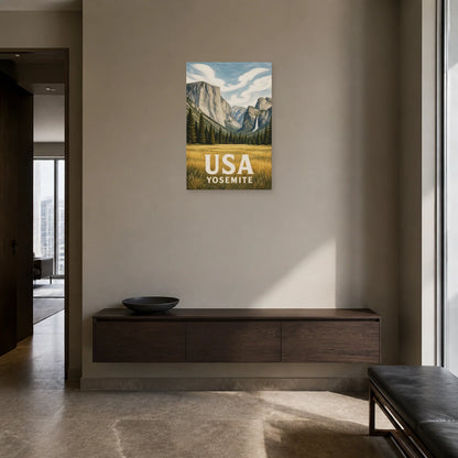 Affiche USA – Yosemite dans une entrée ou un couloir - Art Virtuoso