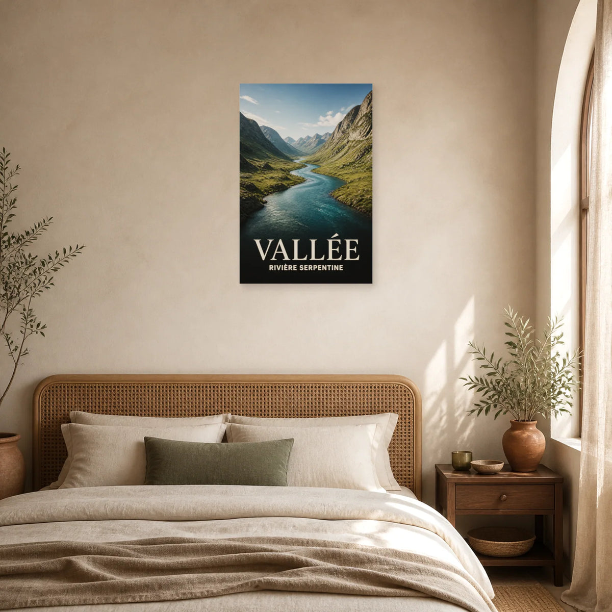 Affiche Vallée – Rivière Serpentine dans une chambre - Art Virtuoso
