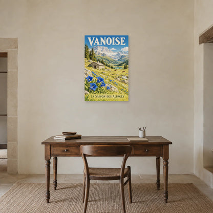 Affiche Vanoise - Alpage d'été dans un bureau - Art Virtuoso