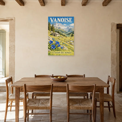 Affiche Vanoise - Alpage d'été dans une salle à manger - Art Virtuoso