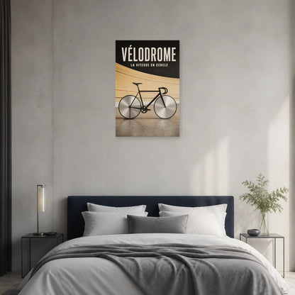 Affiche Vélo de piste – Vélodrome dans une chambre - Art Virtuoso