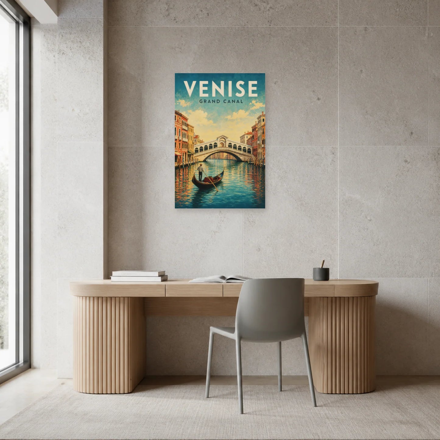 Affiche Venise – Grand Canal dans un bureau - Art Virtuoso