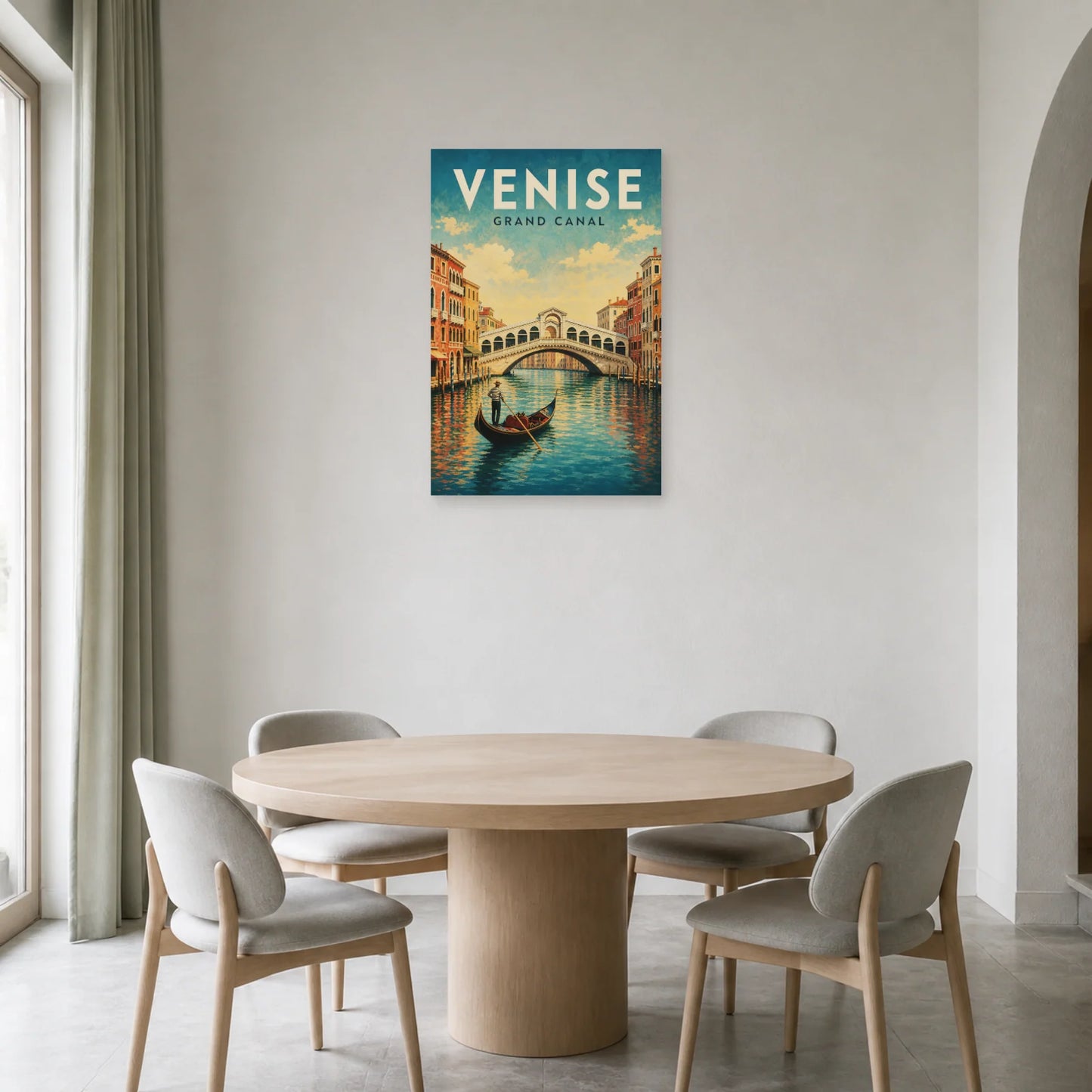 Affiche Venise – Grand Canal dans une salle à manger - Art Virtuoso