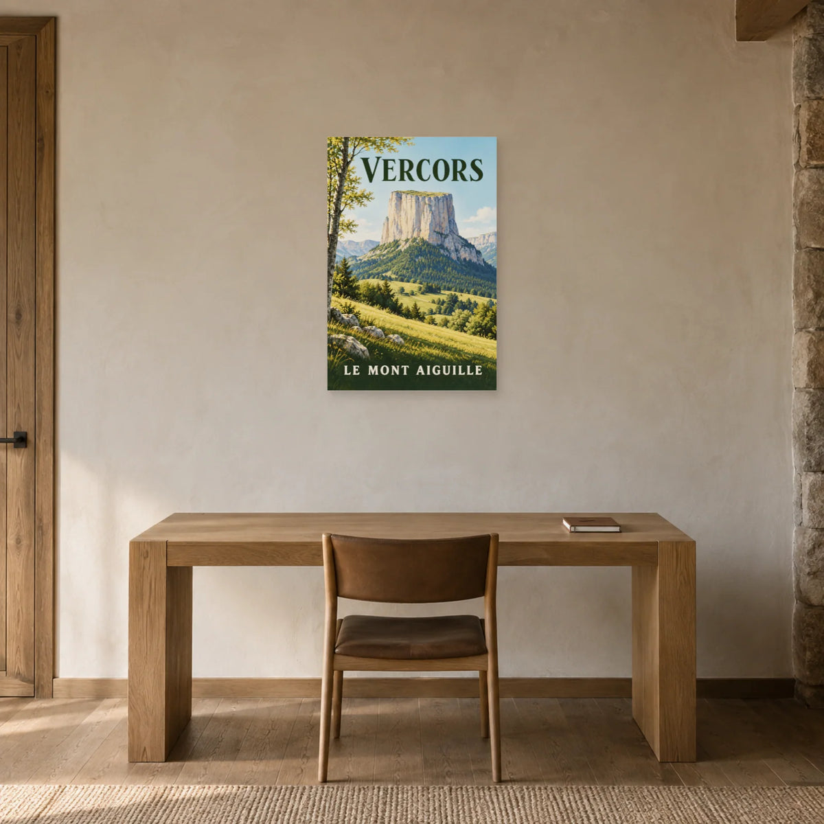 Affiche Vercors - Mont Aiguille dans un bureau - Art Virtuoso