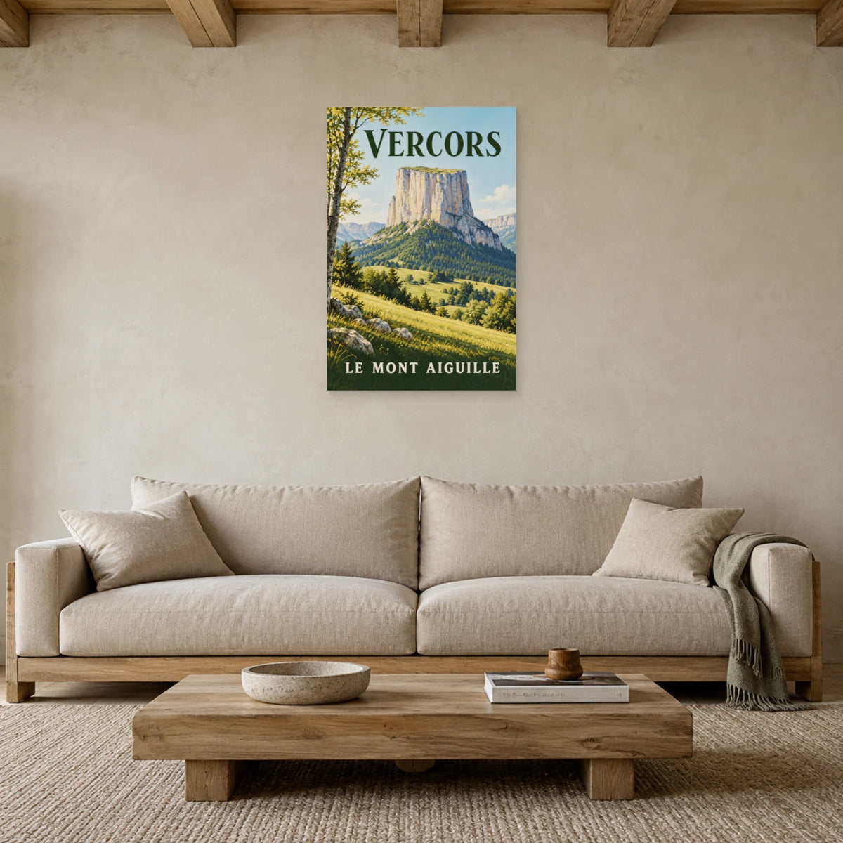 Affiche Vercors - Mont Aiguille dans un salon - Art Virtuoso