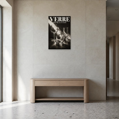 Affiche Verre – Réfraction dans une entrée ou un couloir - Art Virtuoso