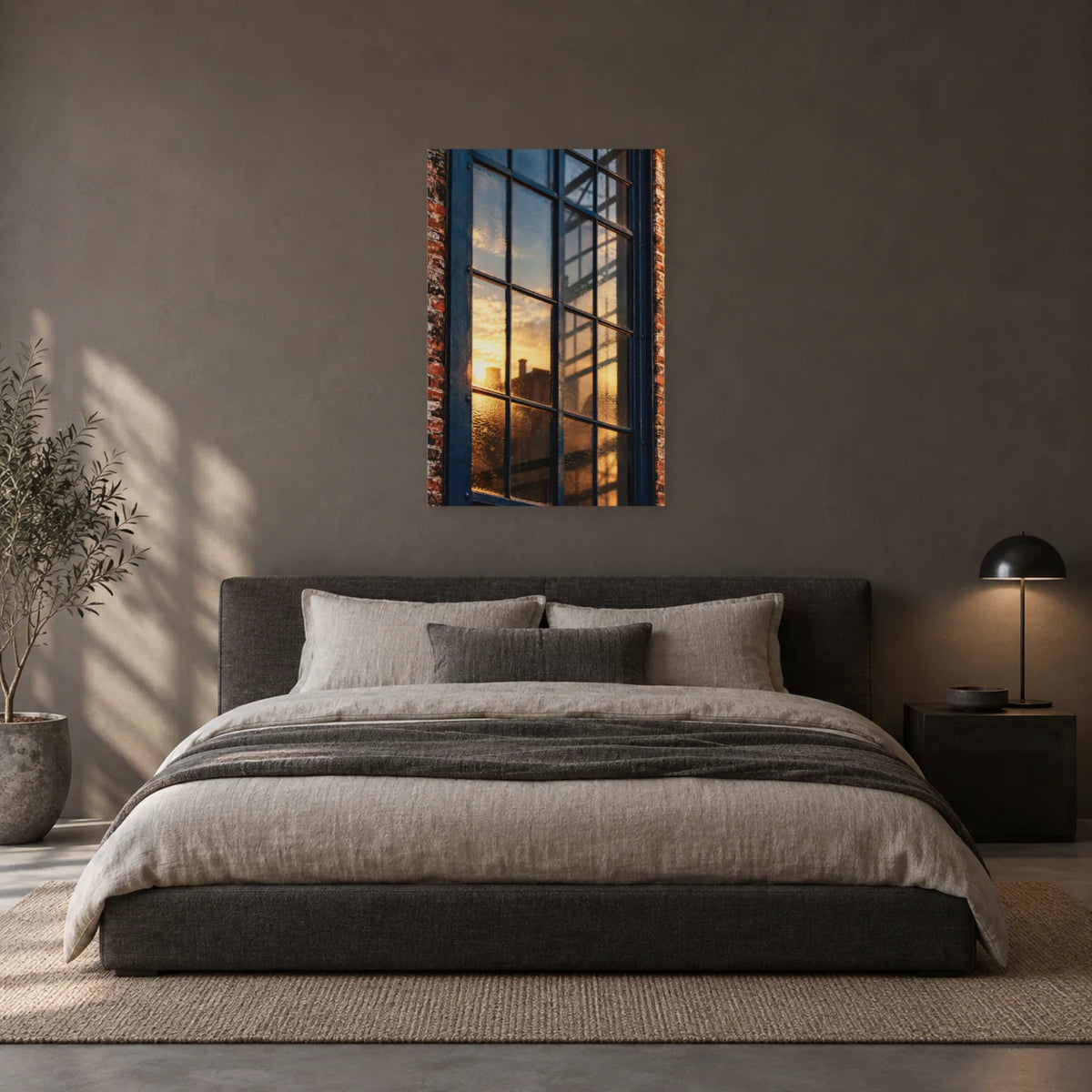 Affiche Verrière d’usine - Reflets dans une chambre - Art Virtuoso