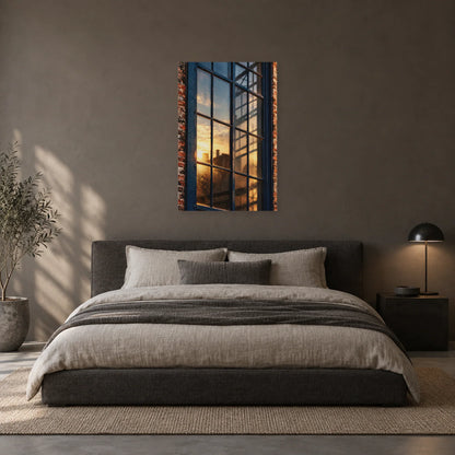 Affiche Verrière d’usine - Reflets dans une chambre - Art Virtuoso