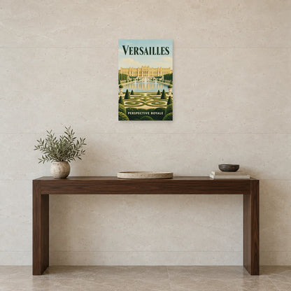 Affiche Versailles - Perspective royale dans une entrée ou un couloir - Art Virtuoso
