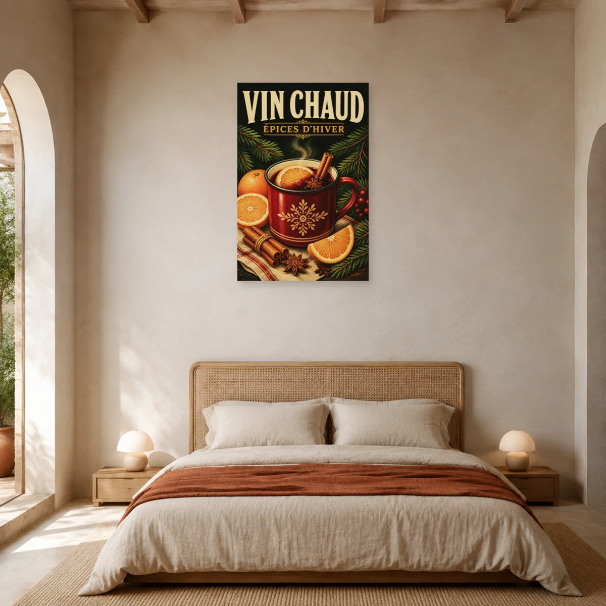 Affiche Vin chaud, épices d'hiver dans une chambre - Art Virtuoso