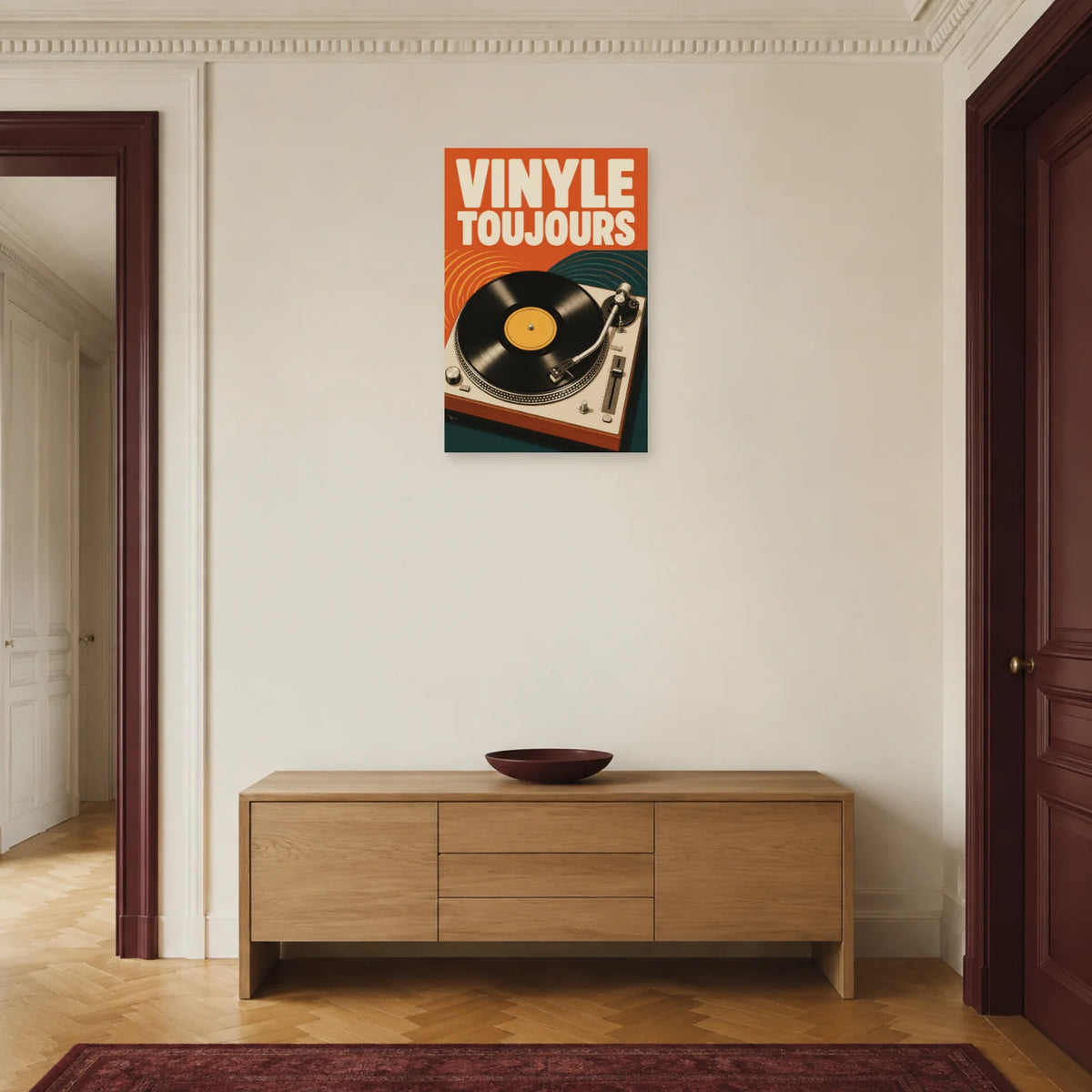 Affiche Vinyle vintage - Toujours dans une entrée ou un couloir - Art Virtuoso