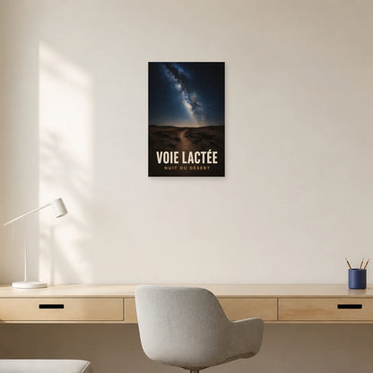 Affiche Voie Lactée – Nuit du Désert dans un bureau - Art Virtuoso