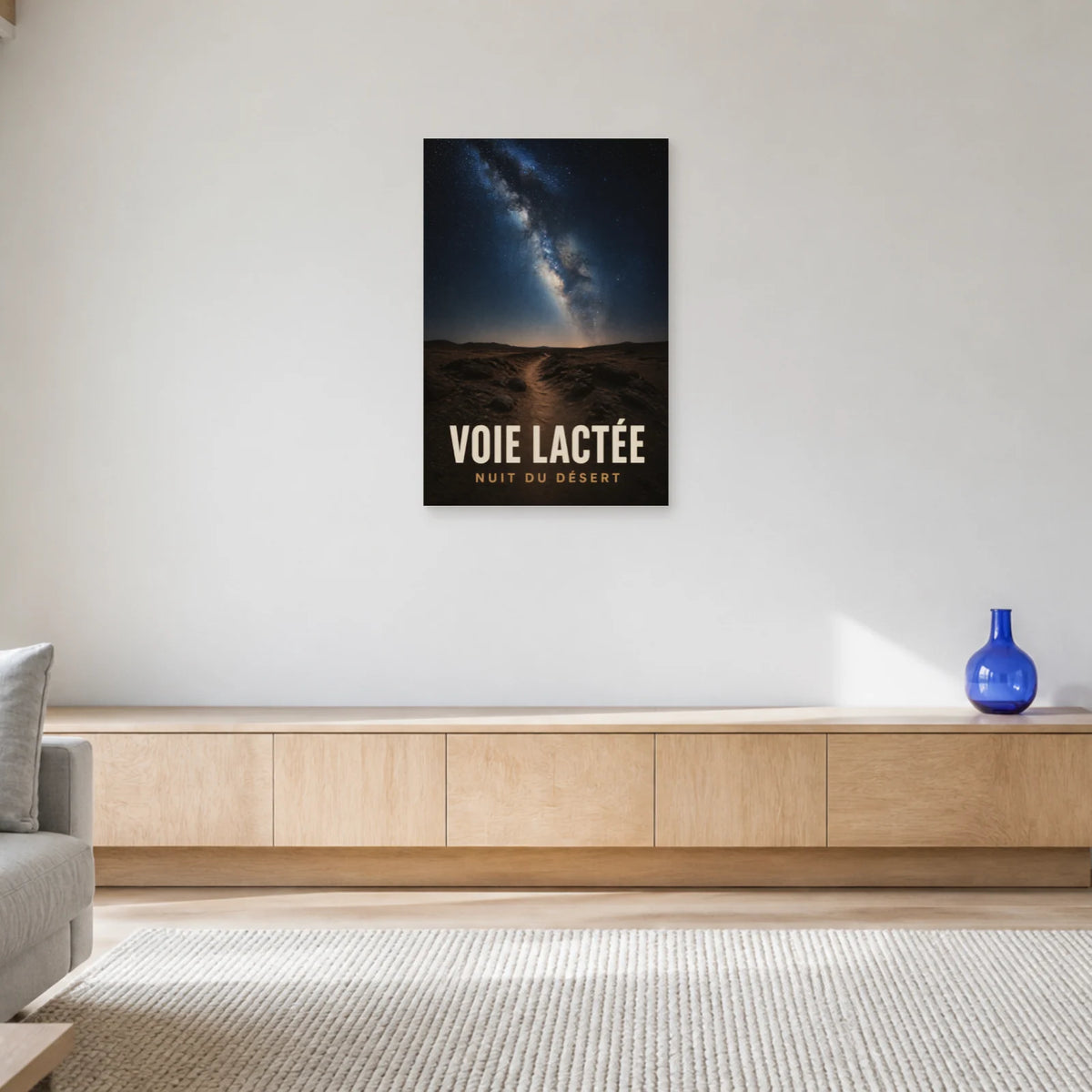 Affiche Voie Lactée – Nuit du Désert dans un salon - Art Virtuoso