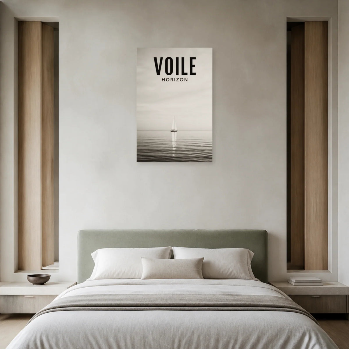 Affiche Voile – Horizon dans une chambre - Art Virtuoso