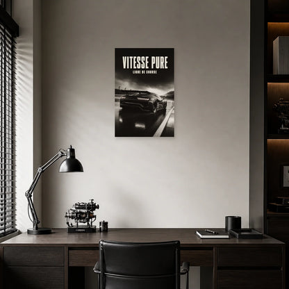 Affiche Voiture de course – Vitesse pure dans un bureau - Art Virtuoso