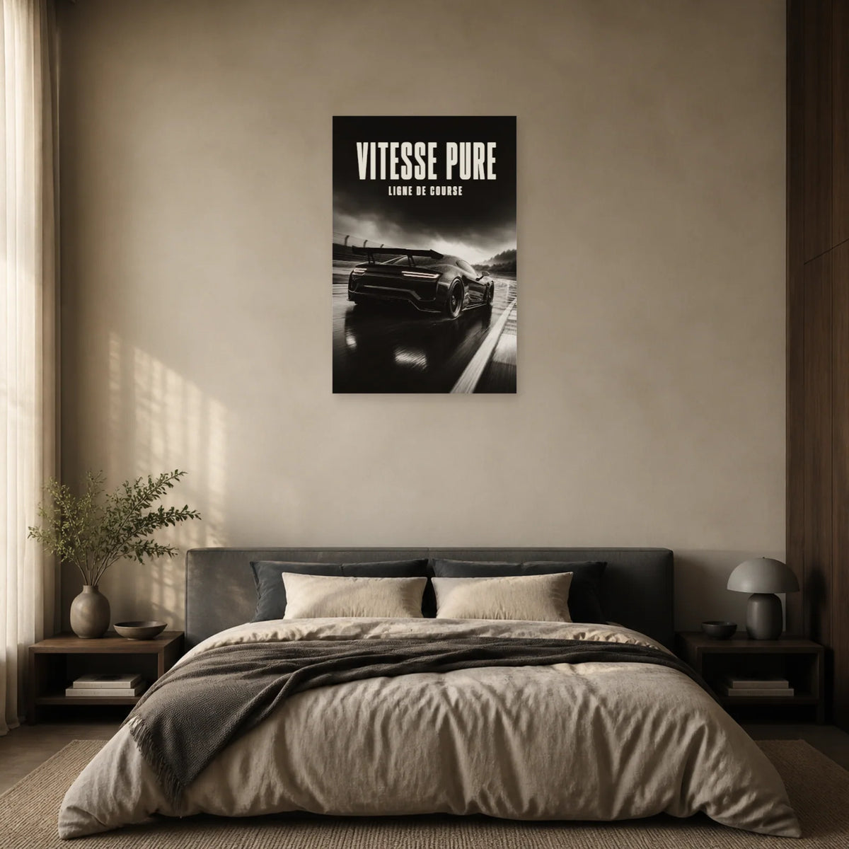 Affiche Voiture de course – Vitesse pure dans une chambre - Art Virtuoso