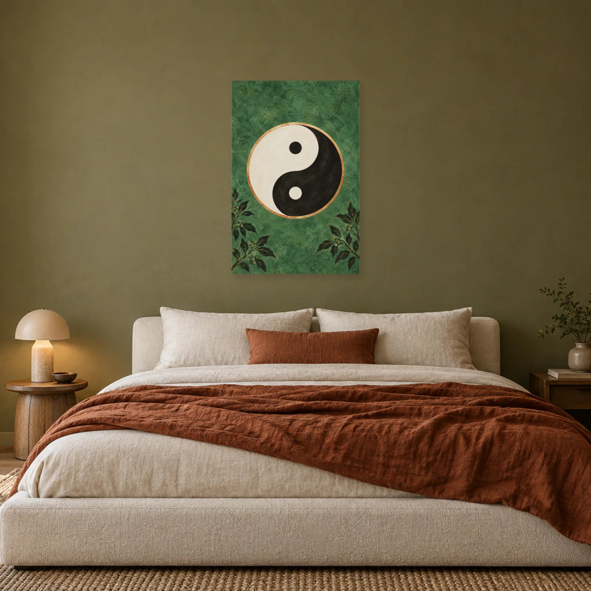 Affiche Yin et yang - Encre et cuivre dans une chambre - Art Virtuoso
