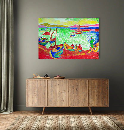 Bateaux dans le Port de Collioure - André Derain