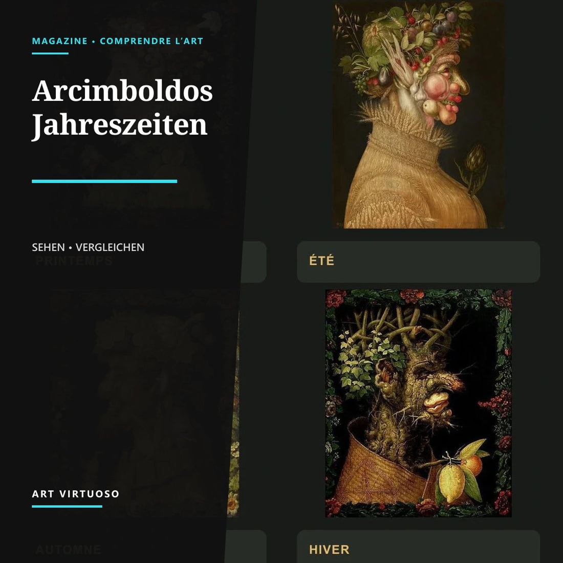 Arcimboldos Vier Jahreszeiten: Analyse und Symbolik