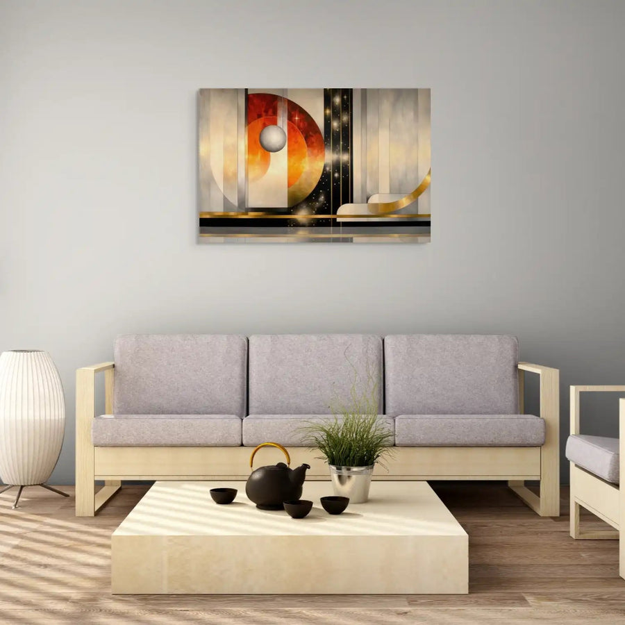 Art Deco - Peinture Murale Cosmos