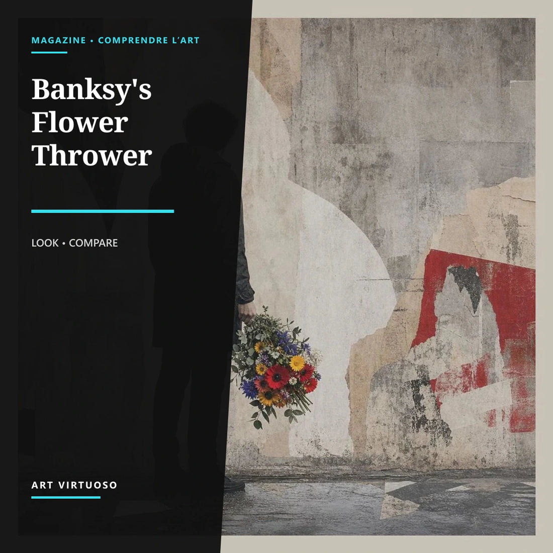 Banksy’s Flower Thrower: Analysis and Meaning