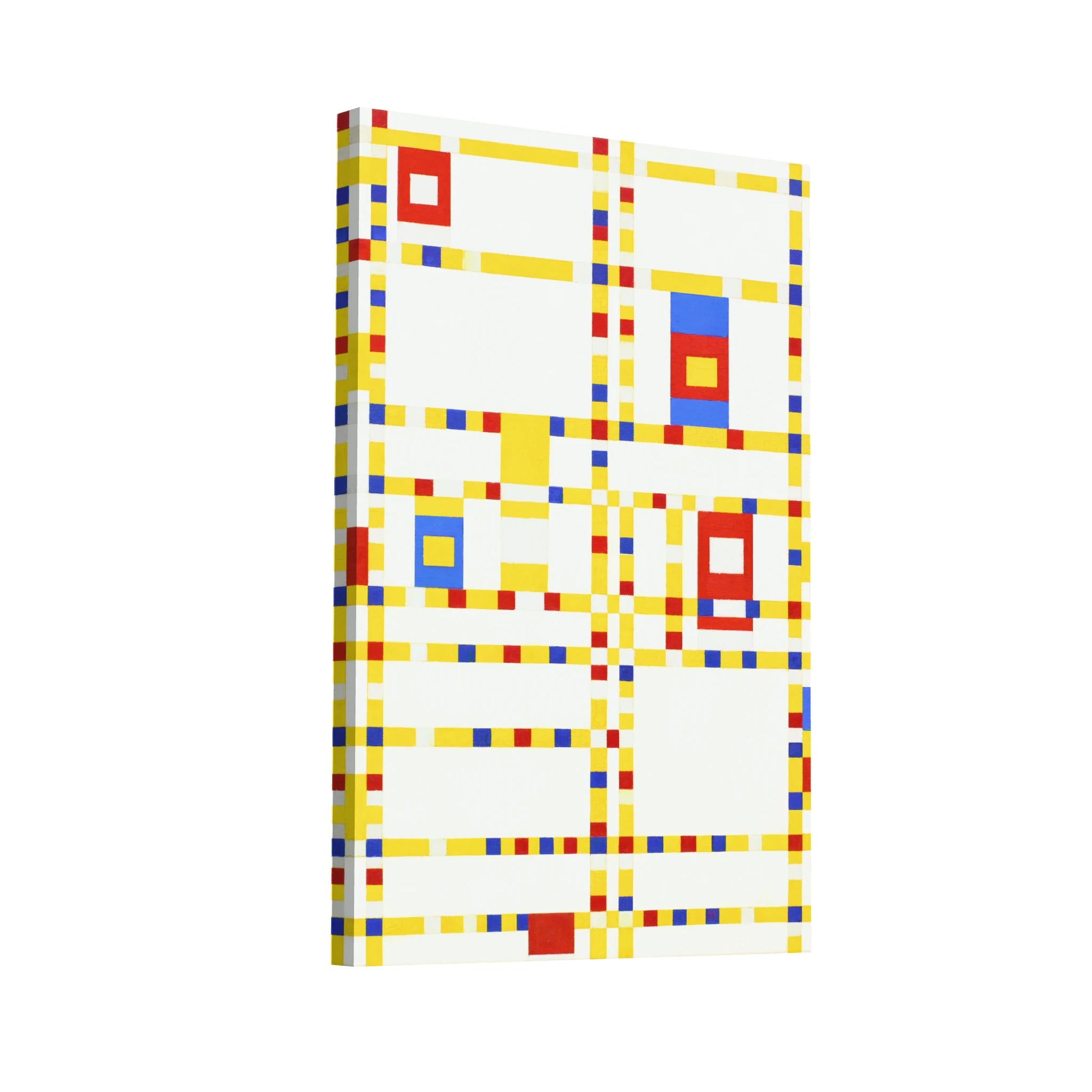 Product Hero 3D WebP Piet Mondrian - Broadway Boogie Woogie (version verticale) - Art Virtuoso