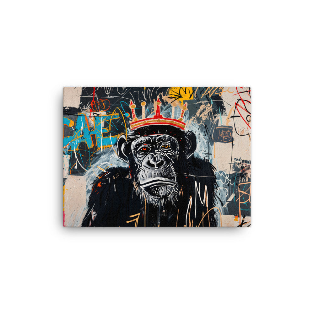 Tableau Singe Street Art - Style Basquiat  Art Virtuoso S  