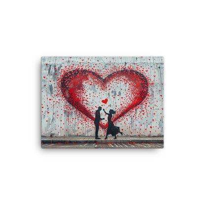 Tableau Street Art Coeur – Amour Urbain  Art Virtuoso S  