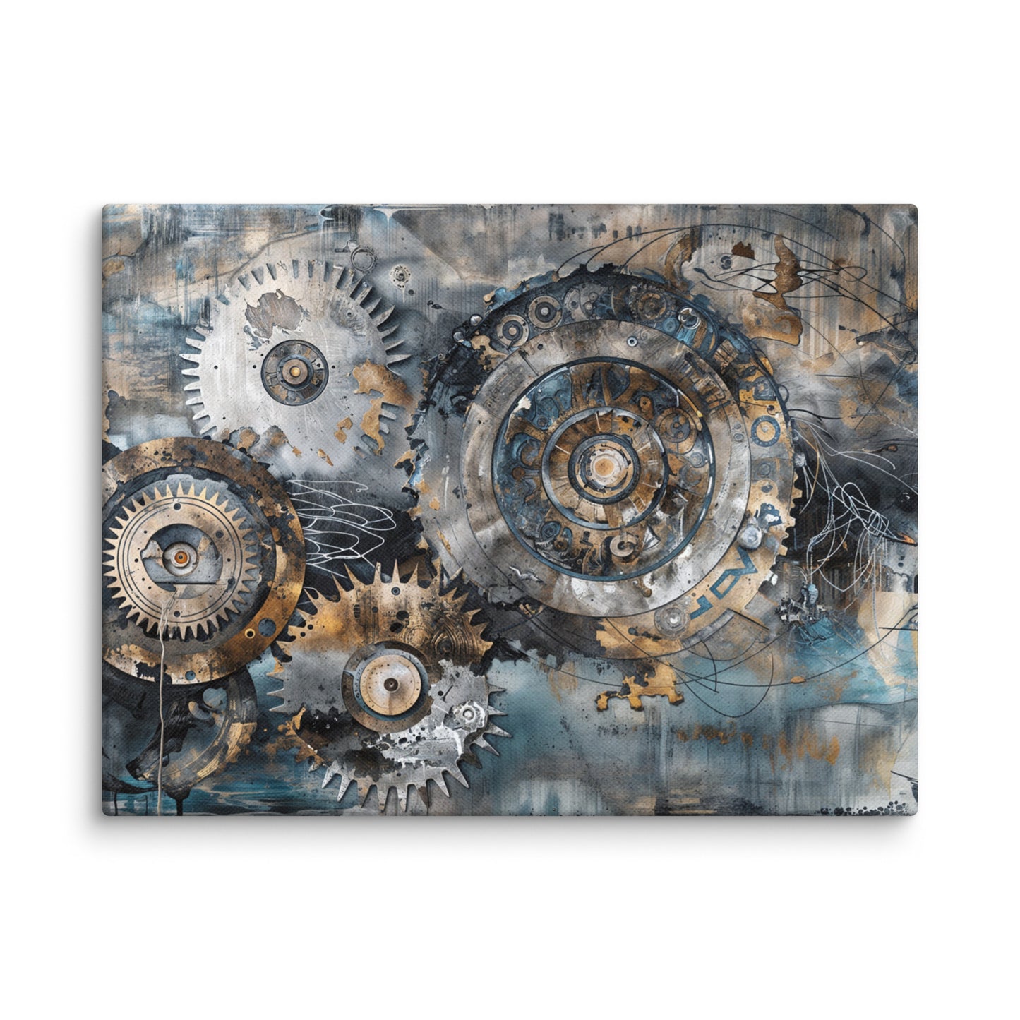 Tableau Abstrait Industriel - Fusion Mécanique  Art Virtuoso S  