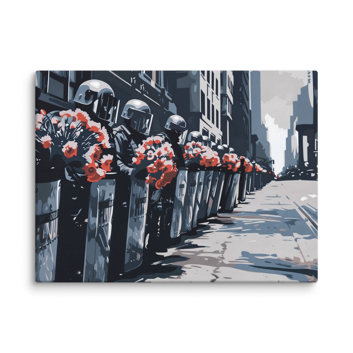 Tableau Inspiré de Banksy - Gardiens de la Paix