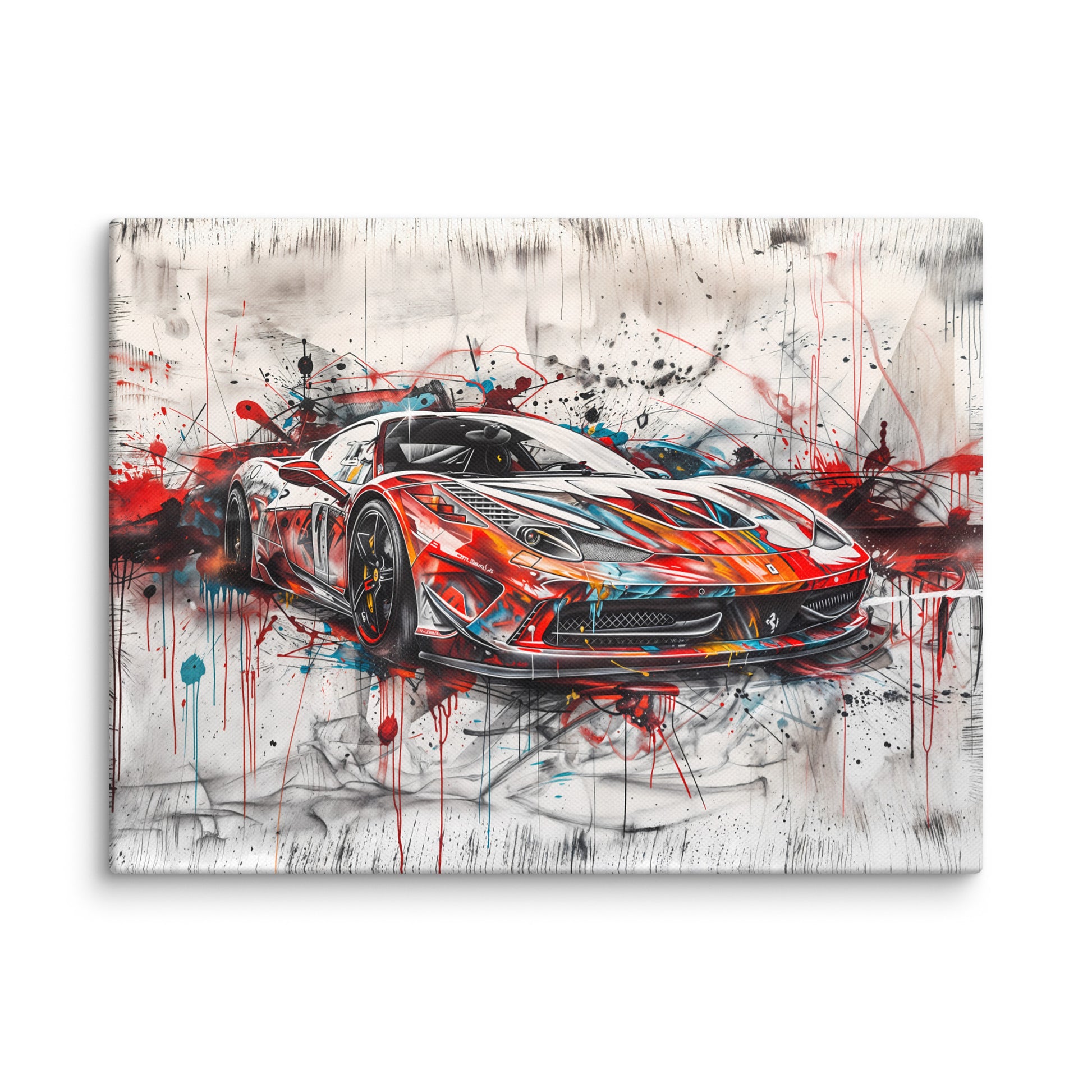 Tableau Street Art Voiture – Dynamisme Urbain  Art Virtuoso S  