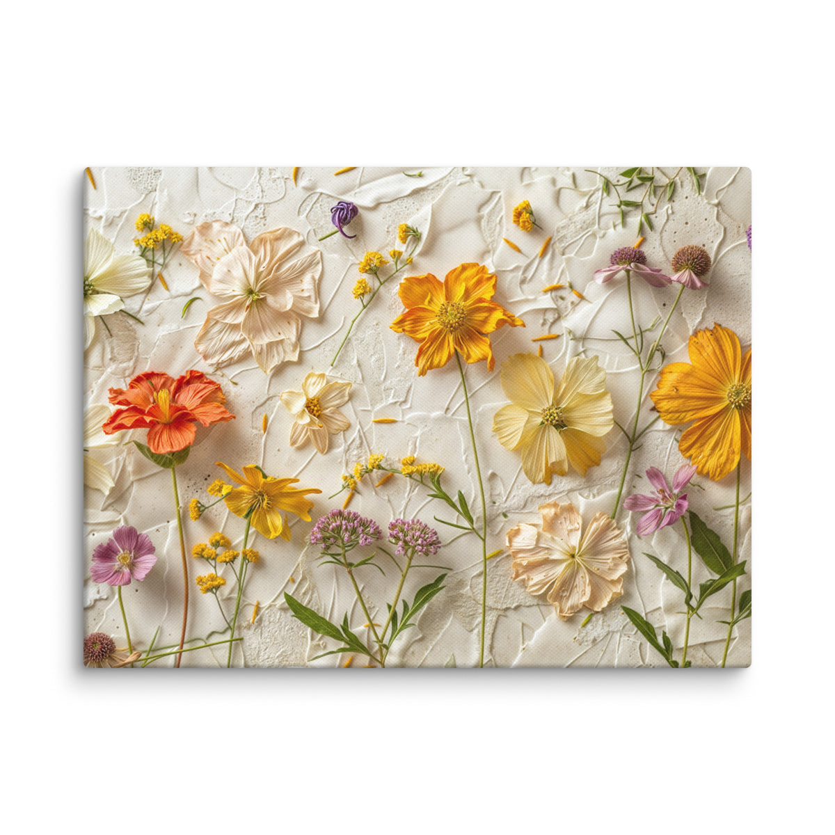 Getrocknete Blumen Kunstdruck