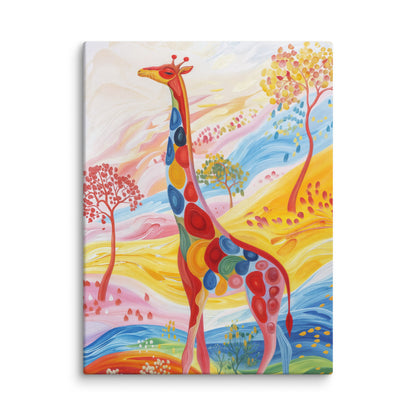 Tableau Girafe Multicolore  Art Virtuoso S  